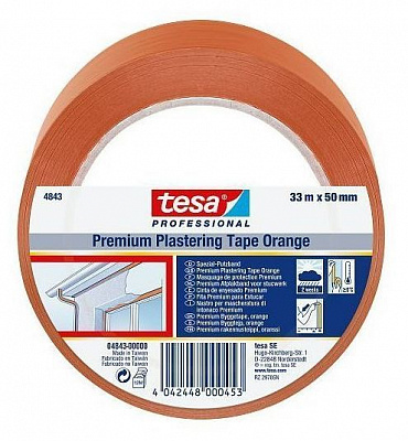 Лента малярная tesa для защиты при штукатурных работах 30 мм x33 м