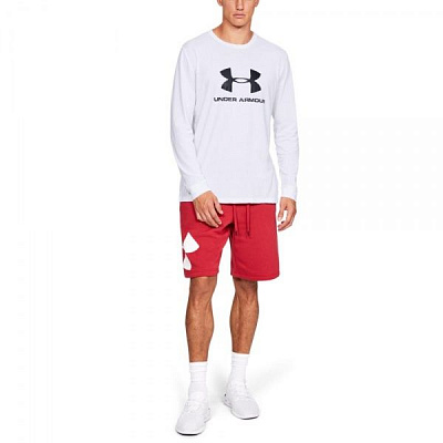 Футболка Under Armour SPORTSTYLE LOGO LS 1329283-100 L белый
