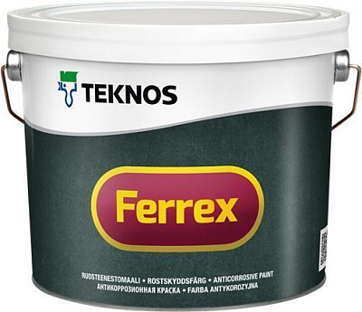 Эмаль TEKNOS Ferrex белая мат 1л