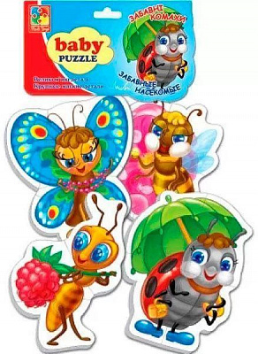 Пазли м’які Vladi Toys Забавні комахи VT1106-82