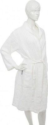 Халат жіночий La Nuit Moss Stone Wash р. XL молочний