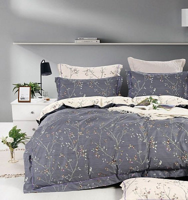 Комплект постельного белья Spring 2 серый с рисунком La Nuit 