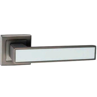 Ручка на розетці MVM А-2015 у кольорі MА з білою вставкою матовий антрацит