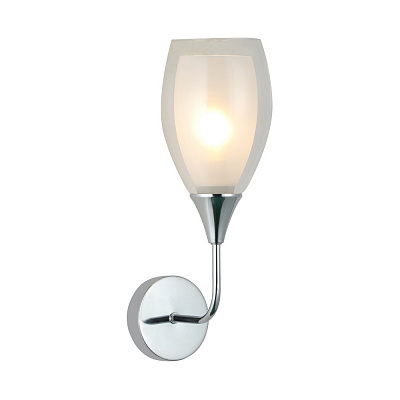 Бра Miorro Elena 160х115х350 мм метал/скло 40 Вт E14 хром 51-311-143