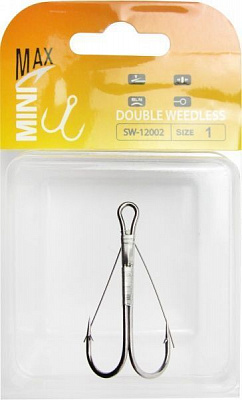 Гачок MiniMax Double Weedless №1 10 шт. SW-12002-1