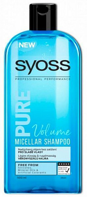 Шампунь Syoss Pure Volume для тонкого волосся 500 мл