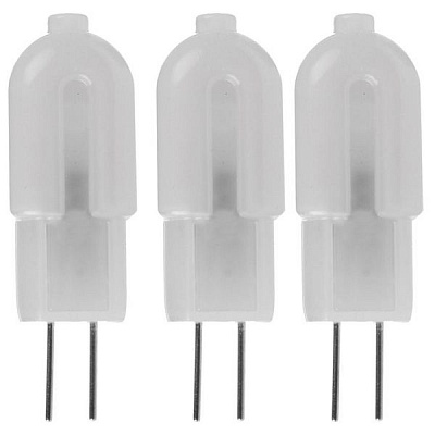 Лампа світлодіодна Eurolamp 3 шт./уп. 2 Вт капсульна матова G4 220 В 3000 К DIY-LED-G4-0227(220)P(3)