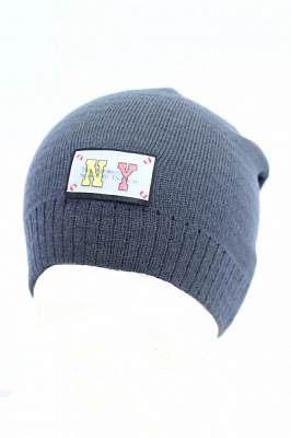 Шапочка дитяча для хлопчиків Kraft+ р.48-50 асфальт 2303