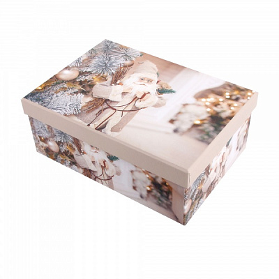 Коробка подарункова прямокутна Санта 27х20х11,5 см 1110211105