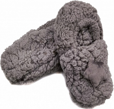 Взуття домашнє La Nuit Home Зіркові пухнастики р.38/40 сірий
