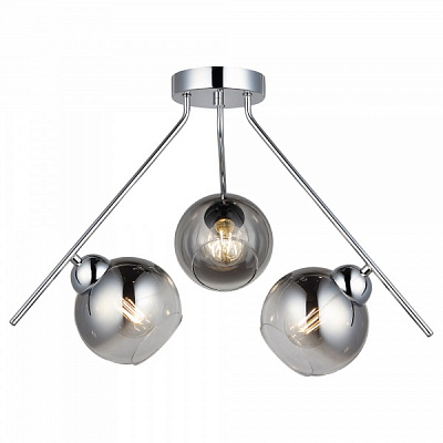 Люстра стельова Vio Concept by LUCEA Gemo 3x40 Вт Е27 хром 1560-51-13