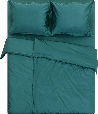 Комплект постельного белья Сатин Люкс семейный малахит Homeline 