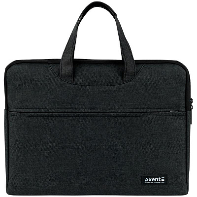 Сумка для документов текстильная А4 темно-серая Axent 1632-02-A