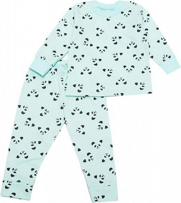 Пижама детская Фламинго Енот р.80 ментоловый 109-310-7 