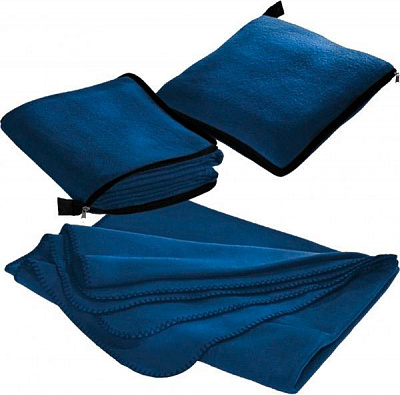 Плед-подушка 2-в-1 120x180 см темно-синий Radcliff 