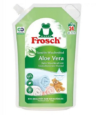 Гель для машинного та ручного прання Frosch Алое Вера дой пак 1,8 л