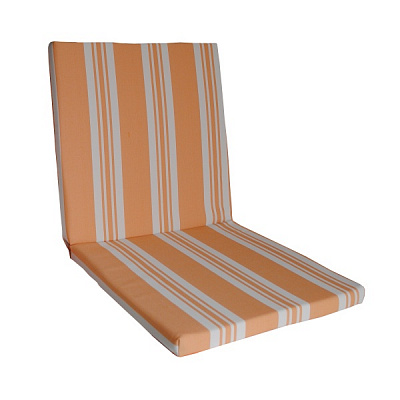 Подушка 42х84 см тексилк бело-кирпичная полосатая 8735