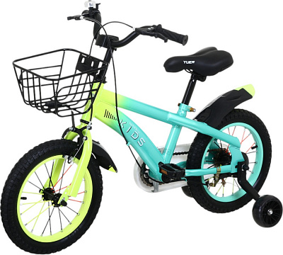Велосипед детский MaxxPro kids 14' KQ-23 голубой с желтым