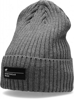 Шапка 4F H4Z20-CAM006-25M M сірий меланж