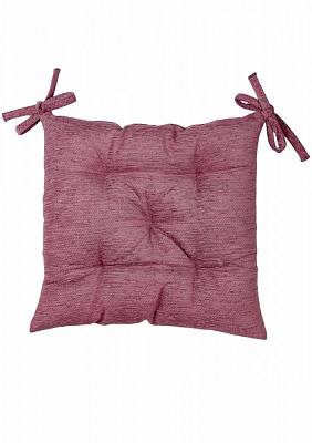 Подушка на стул Chenilla сиреневая 40х40 см Прованс