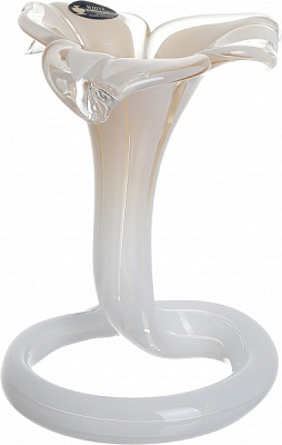 Свічник Flower alto 3pet honey 13x13x19 см White cristal