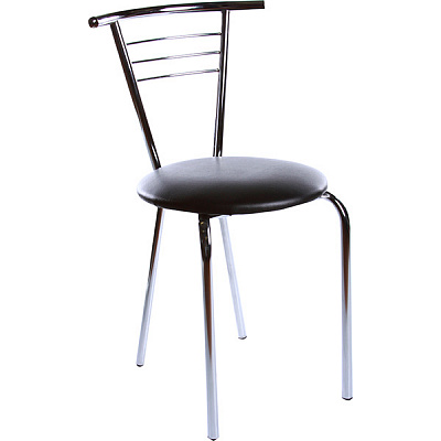 Стілець Новий Стиль Tina chrome V-4 чорний 800х400х400 мм