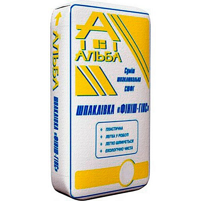 Шпаклевка Альба Финиш-гипс 20 кг