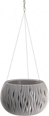 Горщик пластиковий Prosperplast Sandy Bowl WS круглий 9л сірий (23179-405)