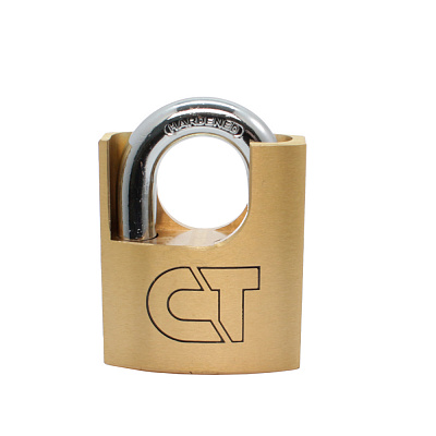 Замок навесной Comit 60 мм латунный полузакрытый (амбарный)
