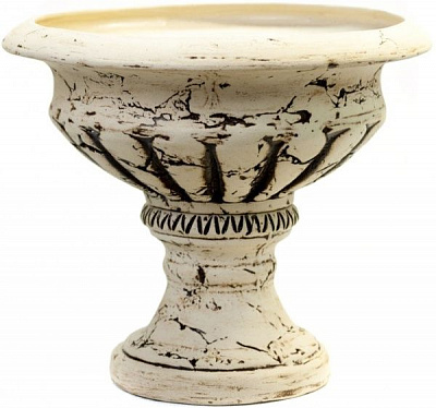 Горшок шамотный Цитола 34*34 круглый бежевый 