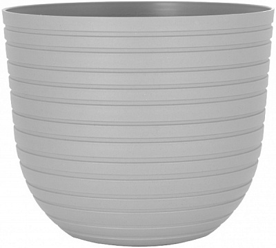Горшок пластиковый Artevasi Havana Horizon Limestone круглый 60л серый 