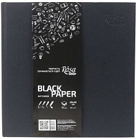 Блокнот 96 листов (черные листы) Rosa Studio