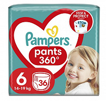 Підгузки-трусики Pampers Pants Розмір 6 14-19 кг 36 шт.