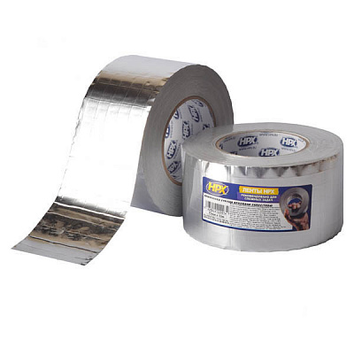 Стрічка монтажна алюмінієва армована клеюча HPX надміцна 75 мм x 50 м алюминиевая