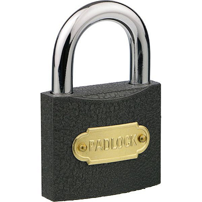 Замок навісний 50 мм діаметр дуги 8 мм відкритий (амбарний)