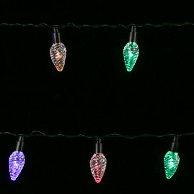 Гирлянда линейная LED 20 ламп 2 м разноцветная 11530319