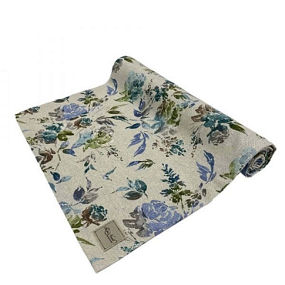 Дорожка (раннер) ORO Роза голубая 40x140 см La Nuit 