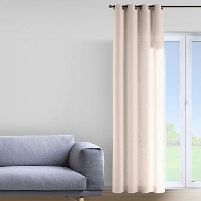 Тюль Grid 300х278 см бежевый Decora textile