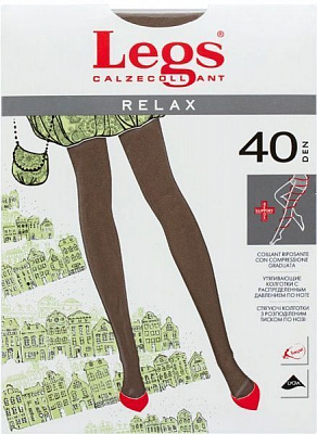 Колготки Legs RELAX 40 den VISONE р. 5 коричневый 