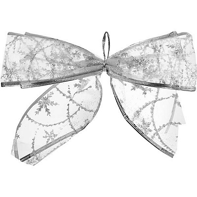 Украшение новогоднее Бантик 0728 2 шт