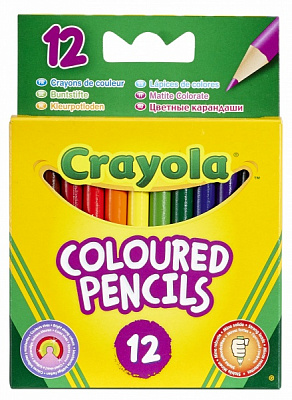 Карандаши цветные 12 шт./уп. короткие Crayola