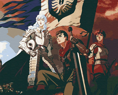 Картина по номерам Берсерк RB-0518 40х50 см Riviera Blanca 