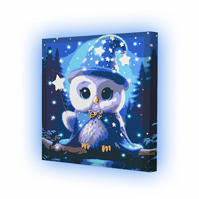 Набір для розпису за номерами Riviera Blanca Чарівна сова 25x25 см ГР1-027