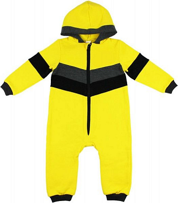 Комбінезон для хлопчиків Danaya жовтий із чорним р.86 ЗО20-08