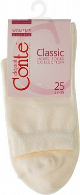 Шкарпетки жіночі Conte Classic р. 25 капучино 13С-64СП