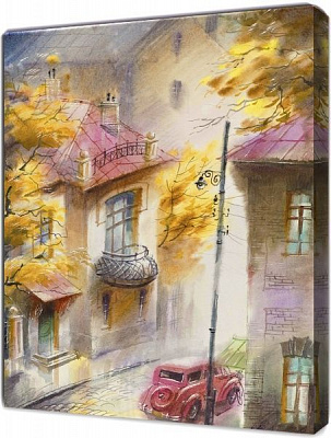 Репродукция В.Зелик. Уютный переулок 80x107 см RozenfeldArt 