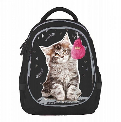 Рюкзак шкільний Bagland Butterfly Кіт чорний суб.1021 (56591)