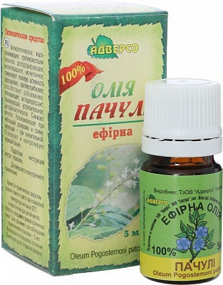 Эфирное масло Адверсо Пачулі 5 мл 