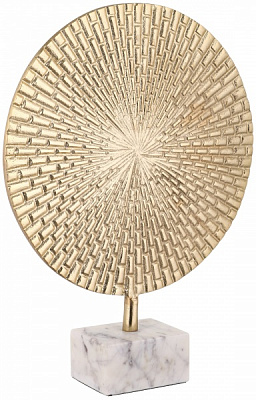 Статуэтка золотой диск на подставке 40x13x8 15990