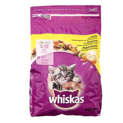 Корм Whiskas Junior з куркою 300 г